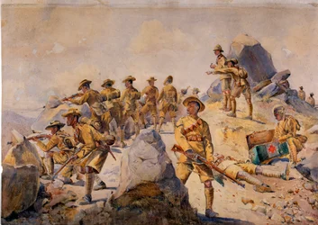 Soldats du 4e fusiliers Gurkha, illustration pour 